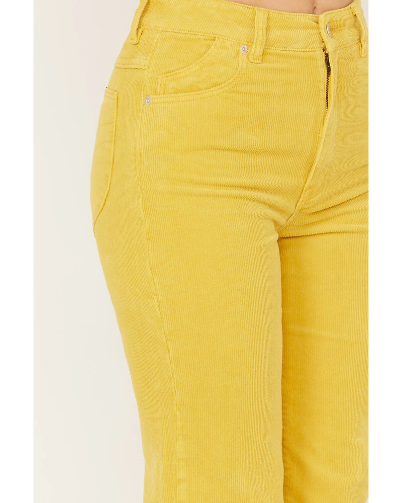 Rolla's Women's Corduroy High Rise Eastcoast Ankle Flare Jeans