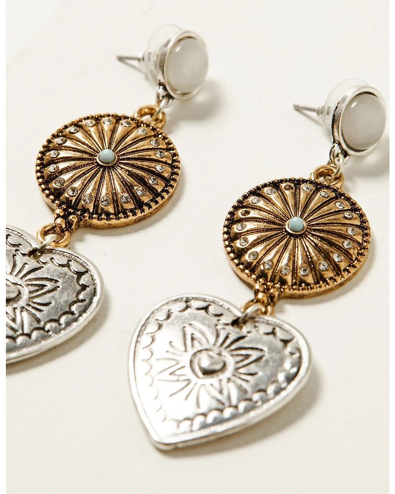 Shyanne Women's Heart Statement Earrings