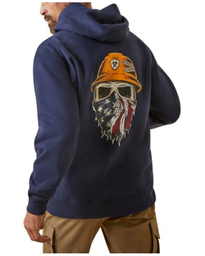 Ariat Men's Rebar Workman Born For This Full Zip Hooded Sweatshirt