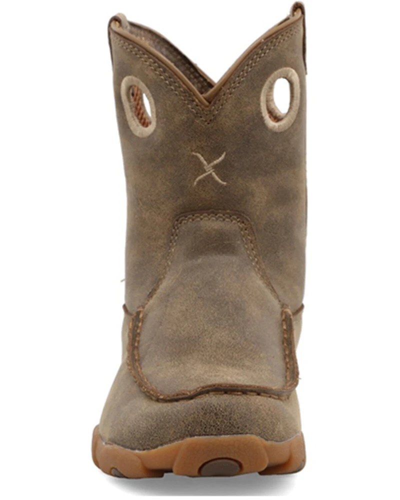Twisted X Boys' Driving Moc Boots - Toe