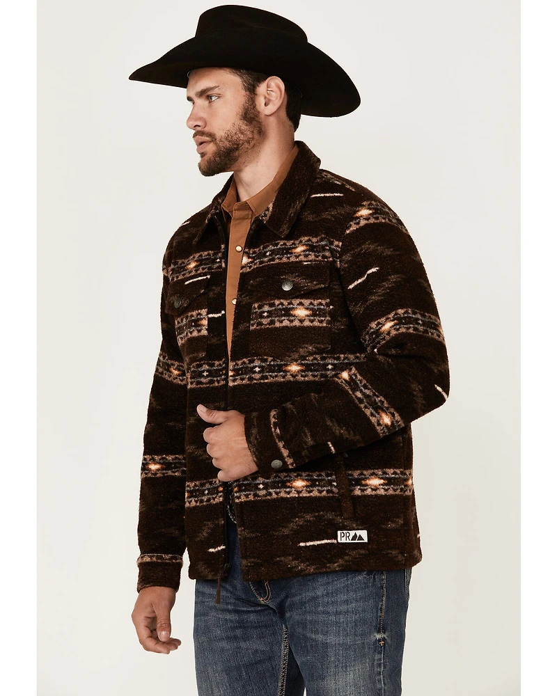 Powder River Outfitters Men's Southwestern Print Berber Zip Jacket