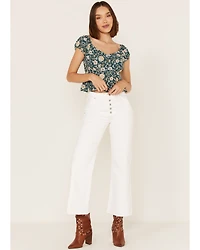 Shyanne Women's Floral Print Flounce Top
