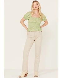 Sadie & Sage Women's California Girl Smocked Top