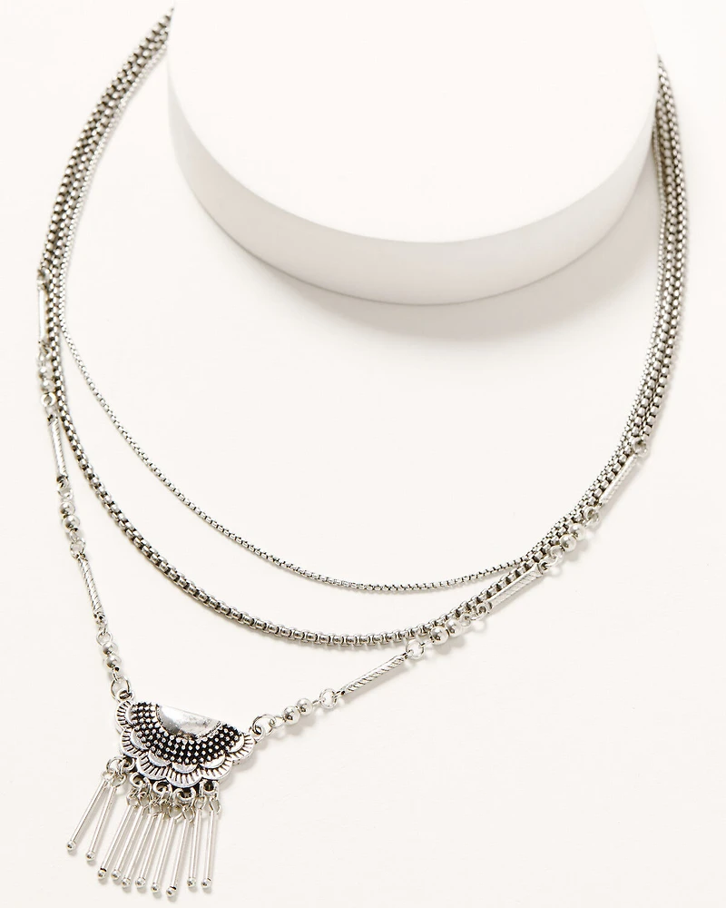 Shyanne Women's Medallion Layered Necklace