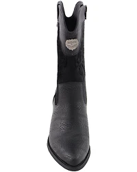 Milwaukee Leather Women's Snake Print Western Boots - Round Toe