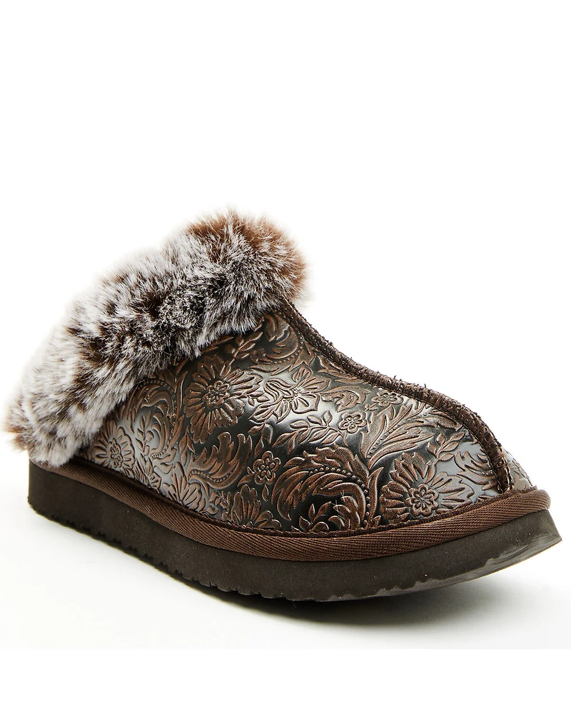 Very G Women's Lolly Embossed Slippers