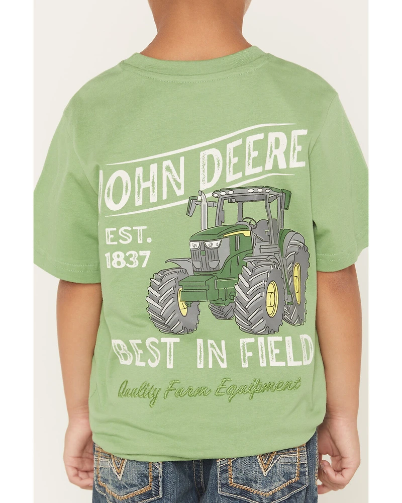 John Deere Toddler Boys' Vintage Tractor Short Sleeve Graphic T-Shirt