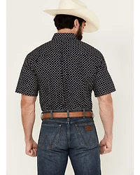 Cinch Men's Boot Barn Exclusive Geo Print Short Sleeve Button-Down Western Shirt