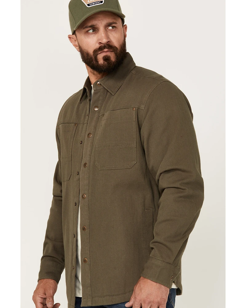 Dakota Grizzly Men's Elias Twill Fleece Lined Shirt Jacket