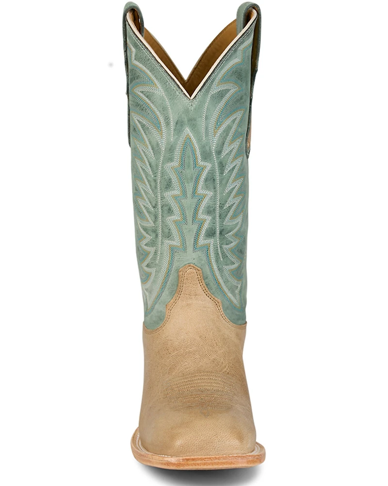 Justin Men's Burchett Performance Western Boots - Broad Square Toe