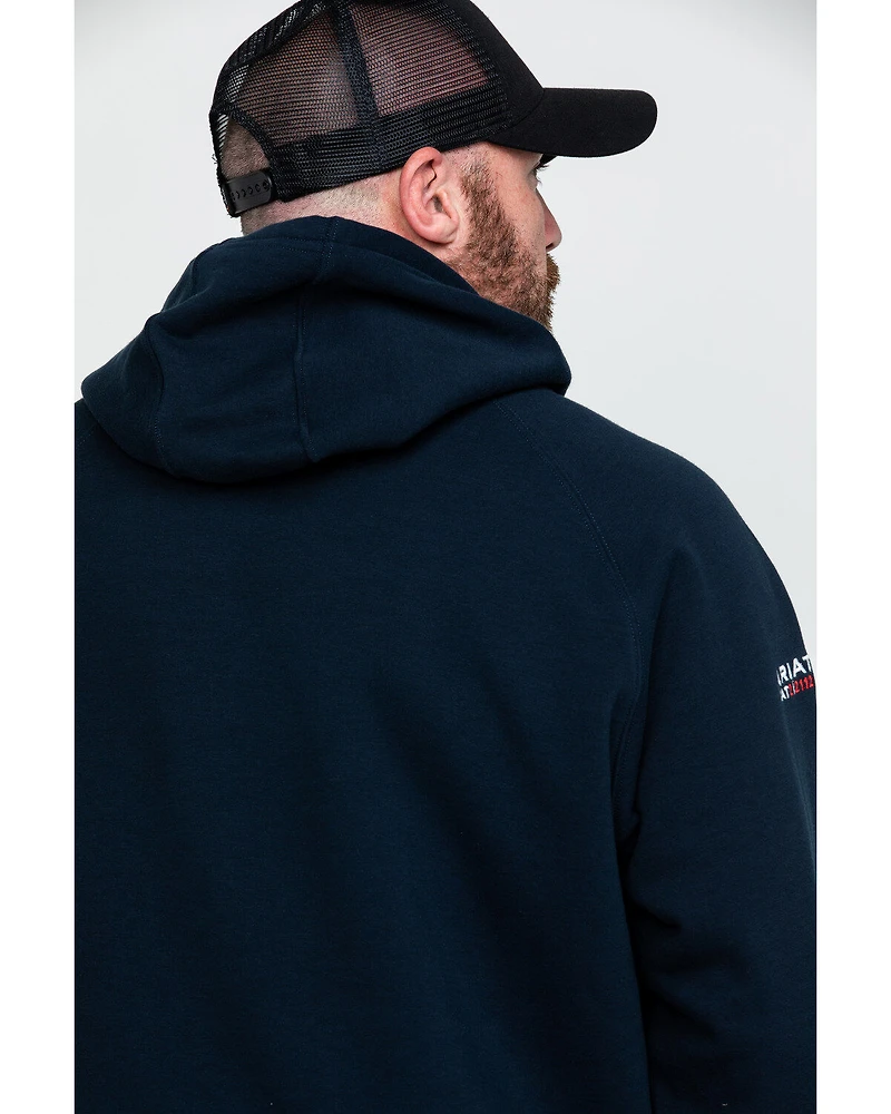 Ariat Men's FR Primo Fleece Logo Hooded Work Sweatshirt - Big