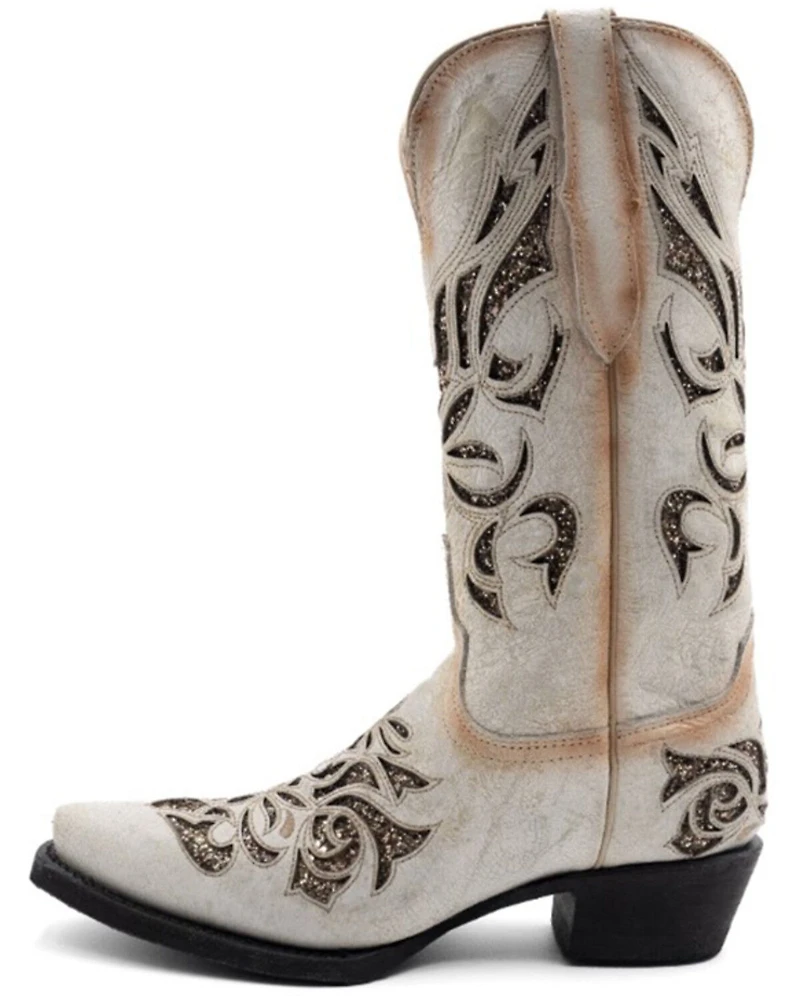 Ferrini Women's Sasha Inlay Western Boots - Snip Toe