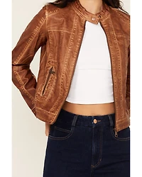 26 International Women's Faux Leather Jacket