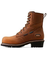 Ariat Men's 8" Logger Shock Shield Waterproof Work Boots - Composite Toe