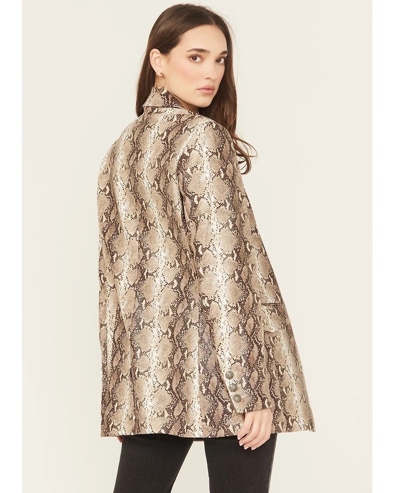 Ariat Women's Faux Snakeskin Embossed Blazer