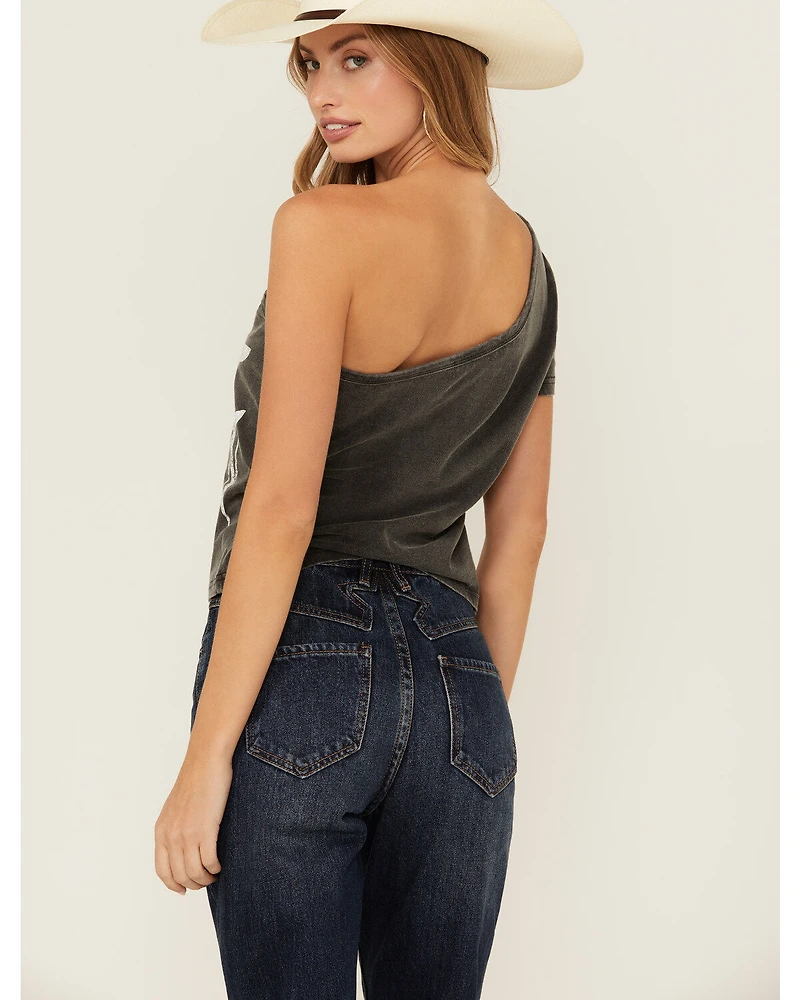 Youth Revolt Women's Americana One Shoulder Tee