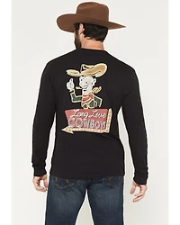 Wrangler Men's Long Live Cowboys Sleeve Graphic T-Shirt