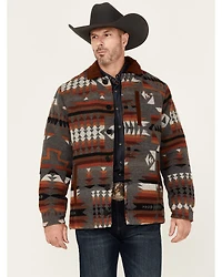 RANK 45® Men's Woodsworth Southwestern Print Wool Shirt Jacket