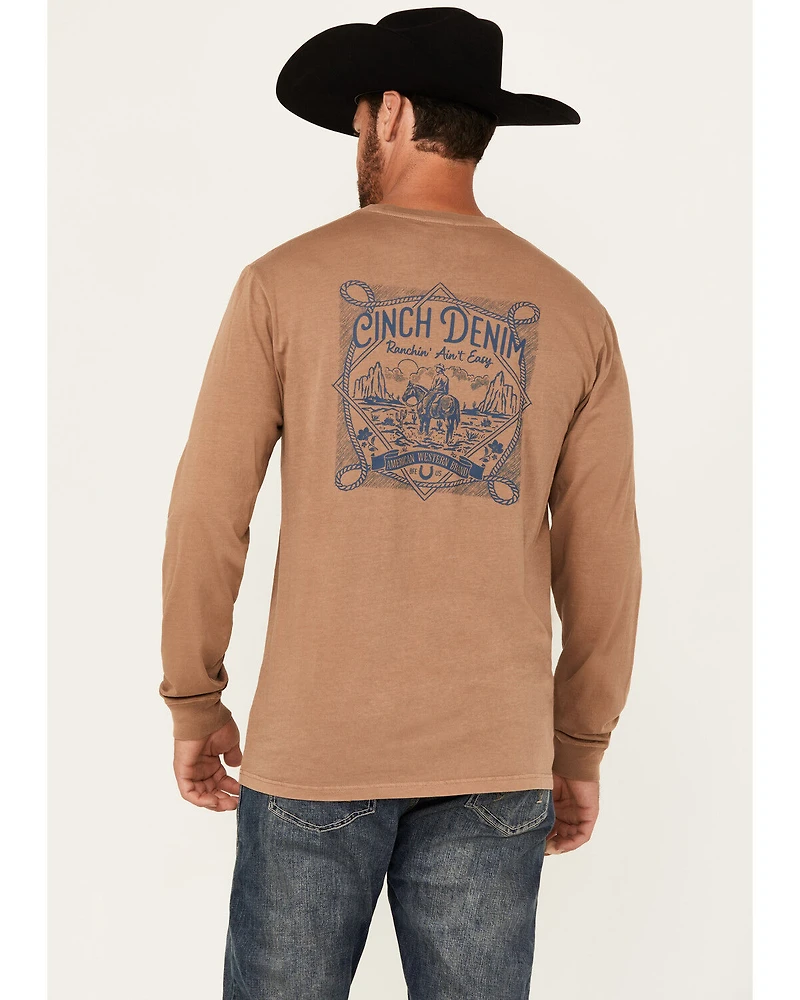 Cinch Men's Cowboy Long Sleeve Graphic T-Shirt