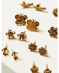 Shyanne Women's Gold Multi-Pack Stud Earrings - 13 Piece