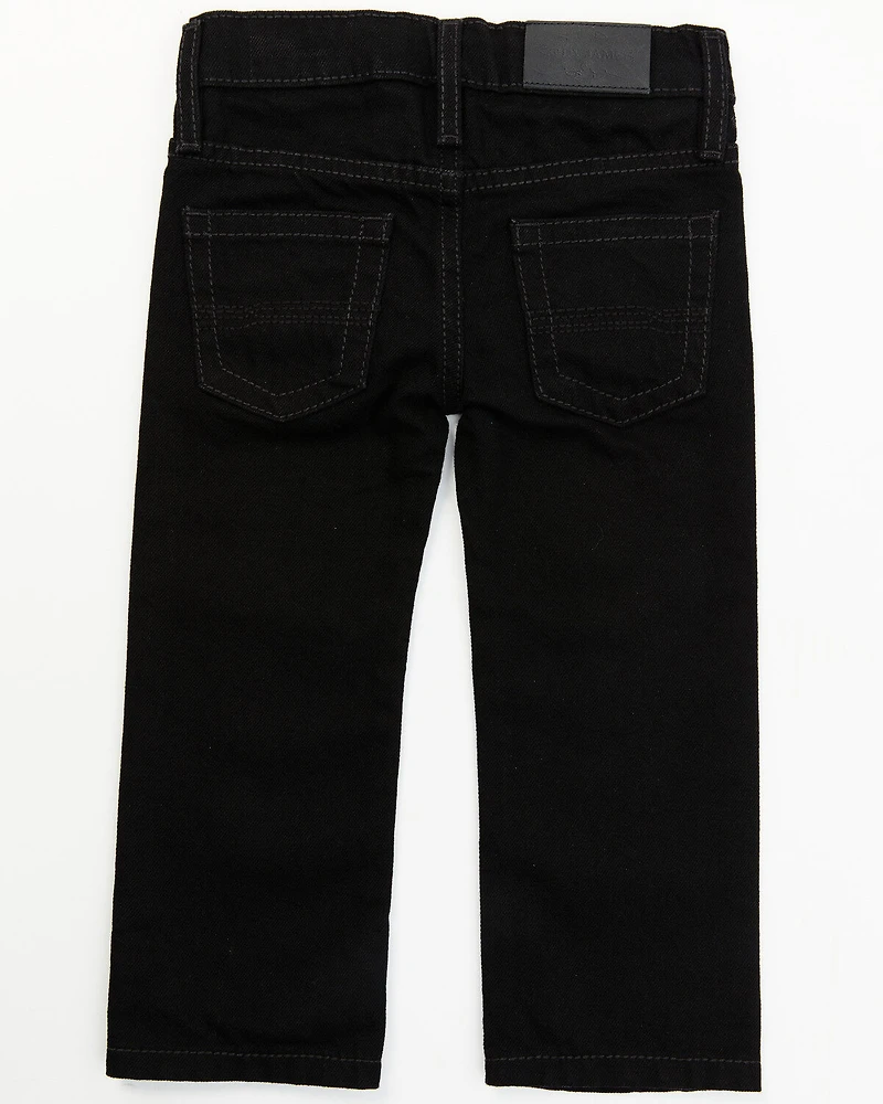 Cody James Toddler Boys' Night Rider Wash Slim Straight Jeans