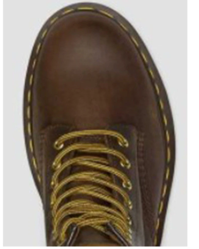 Dr. Martens 1460 Crazy Horse Lace-Up Boots - Round Toe
