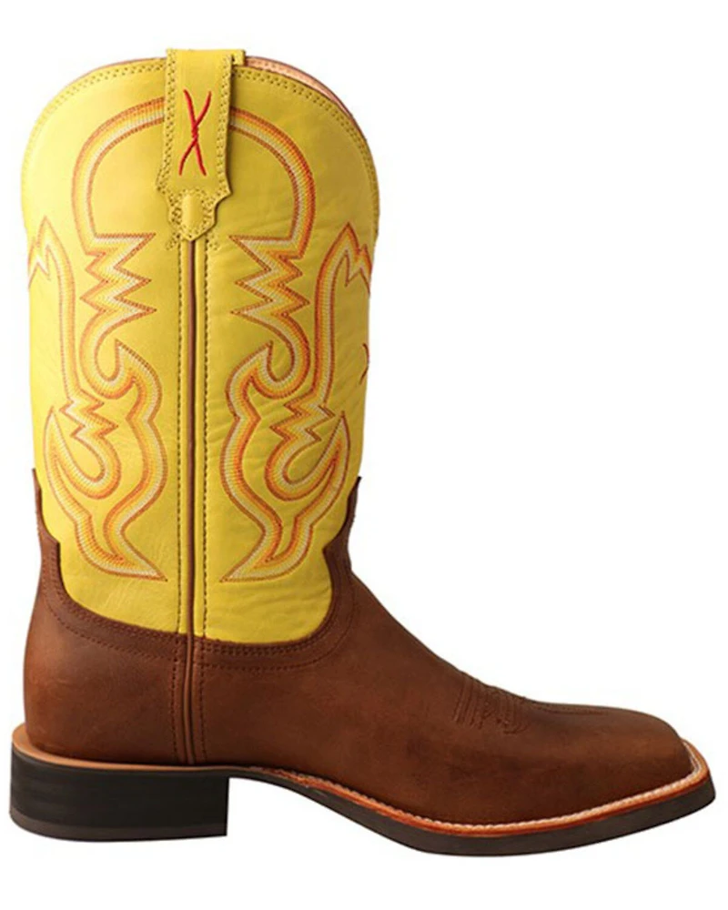 Twisted X Men's Ruff Stock Western Boots - Broad Square Toe