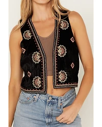 Shyanne Women's Velvet Beaded Vest