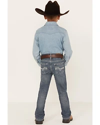 Cody James Boys' Stone Cold Wash Slim Boot Stretch Jeans - 4-8