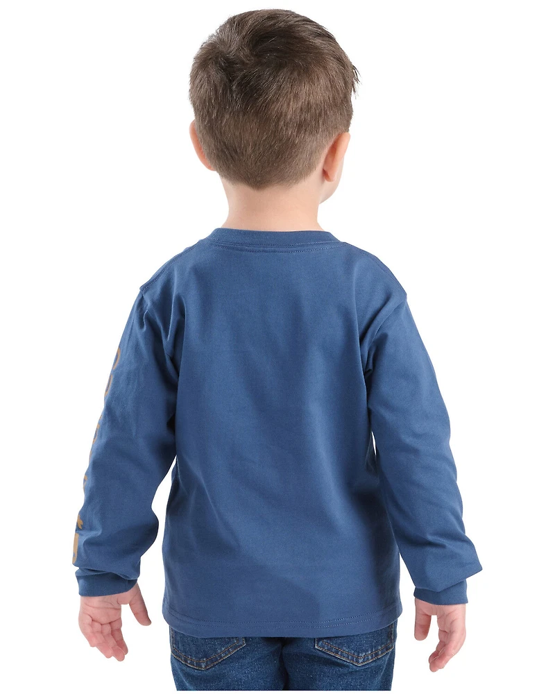 Carhartt Boys' Long Sleeve Logo Pocket T-Shirt