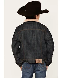 STS Ranchwear Boys' Sherpa Lined Denim Jacket