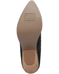 Dingo Women's Miss Priss Studded Suede Booties - Round Toe