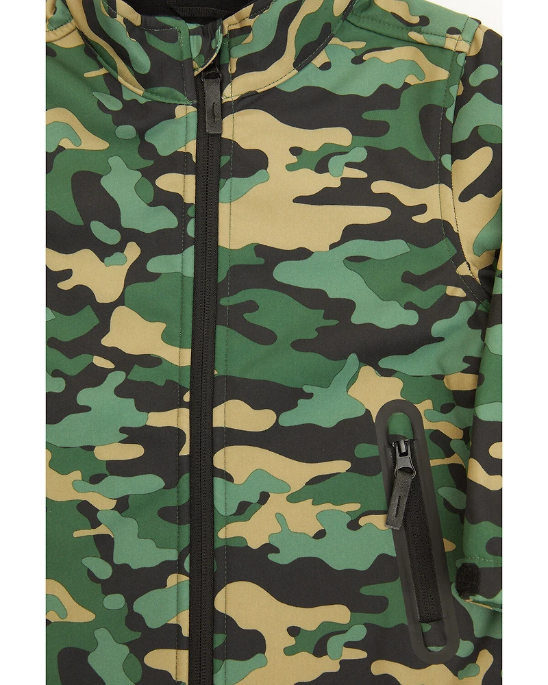 Cody James Toddler Boys' Camo Softshell Jacket