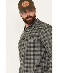 Brothers and Sons Men's Burleson Everyday Plaid Print Long Sleeve Button Down Flannel