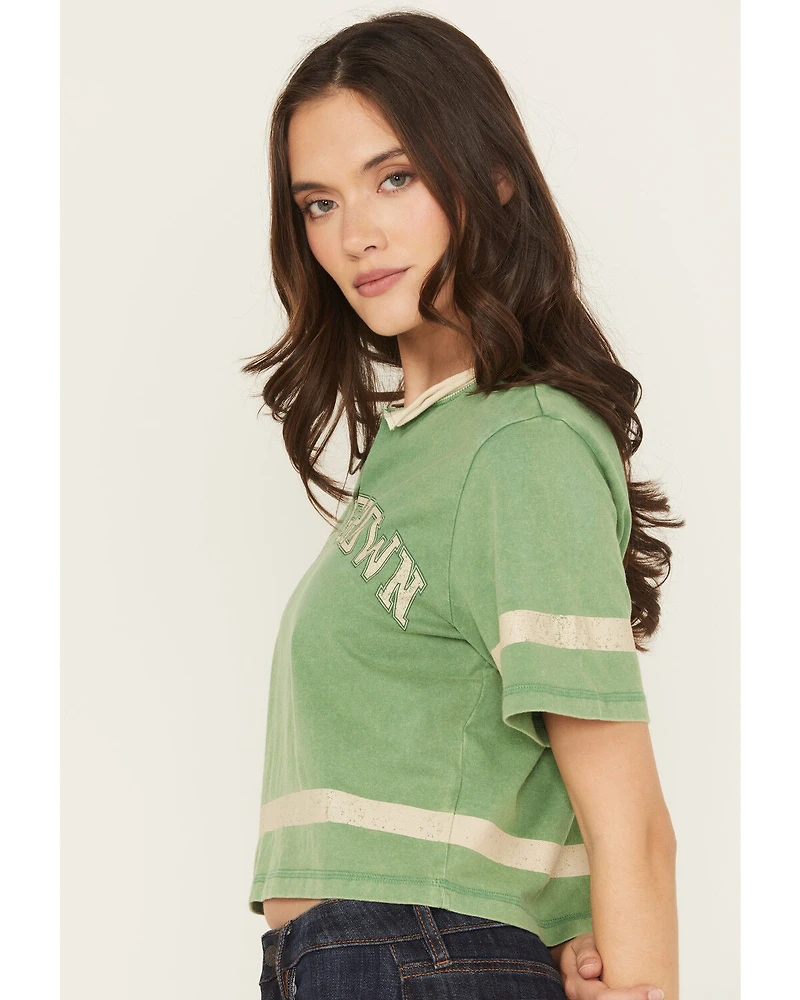Cleo + Wolf Women's Emmett Homegrown Relaxed Fit Varsity Tee