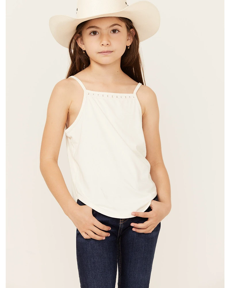 Shyanne Girls' Crochet Lace Trim Tank