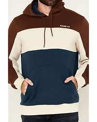 RANK 45® Men's Triple Color Block Hooded Sweatshirt