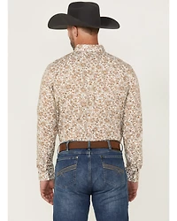 Cody James Men's Waylen Floral Print Long Sleeve Button-Down Stretch Western Shirt