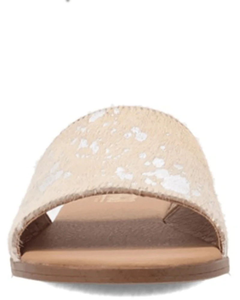 Dingo Women's Metallic Hairon Moo Sandals
