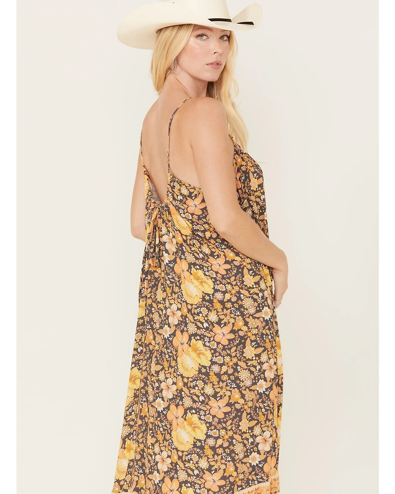 Spell Women's Hibiscus Lane Strappy Maxi Dress