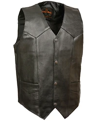 Milwaukee Leather Men's Snap Front Biker Vest