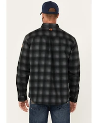Hawx Men's FR Plaid Print Long Sleeve Button-Down Western Work Shirt