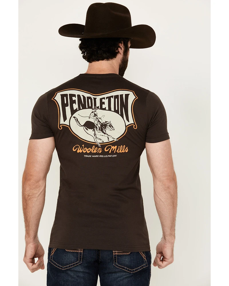Pendleton Men's Cowboy Logo Short Sleeve Graphic T-Shirt