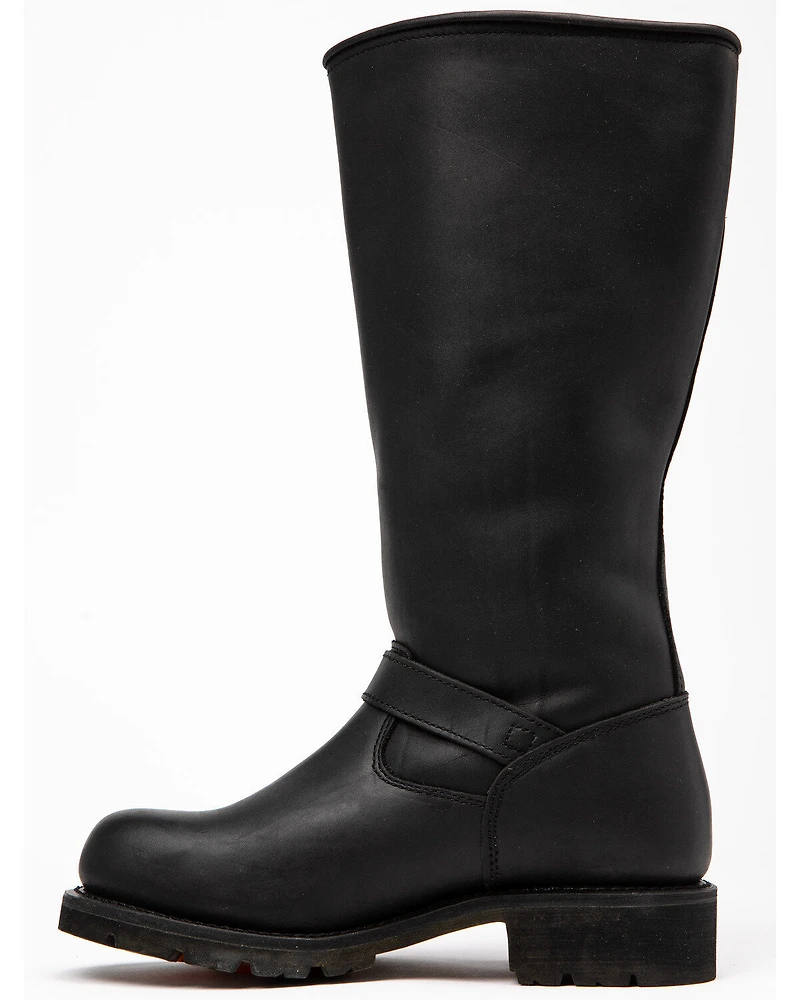 Ad Tec Men's 16" Oiled Leather Engineer Boots - Soft Toe