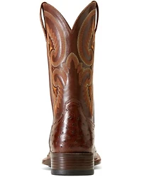 Ariat Men's Barley Ultra Exotic Full Quill Ostrich Western Boots - Broad Square Toe