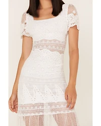 Maia Bergman Women's Surya Eyelet Lace Midi Dress