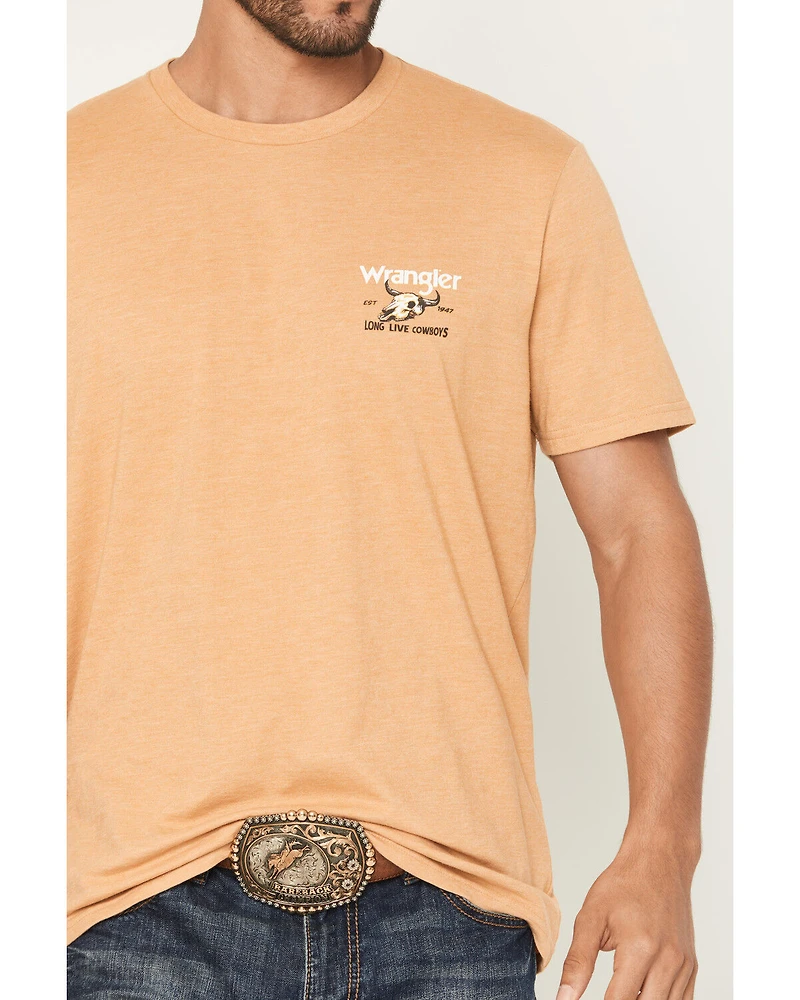 Wrangler Men's Long Live Cowboys Short Sleeve Graphic T-Shirt