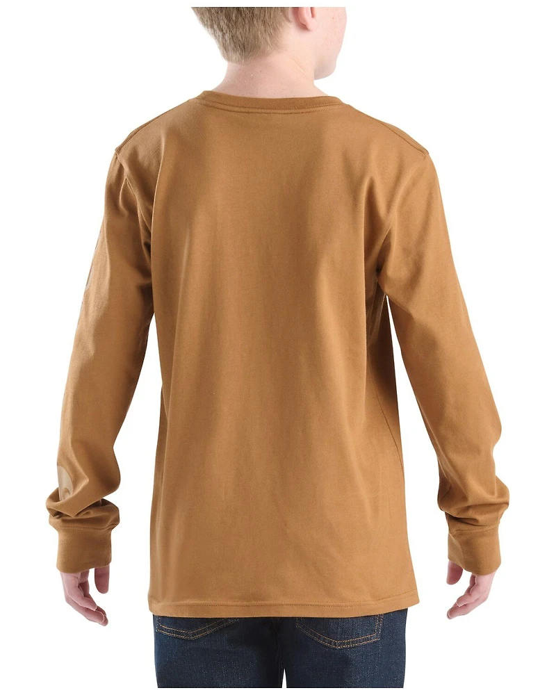 Carhartt Little Boys' Logo Pocket Long Sleeve T-Shirt