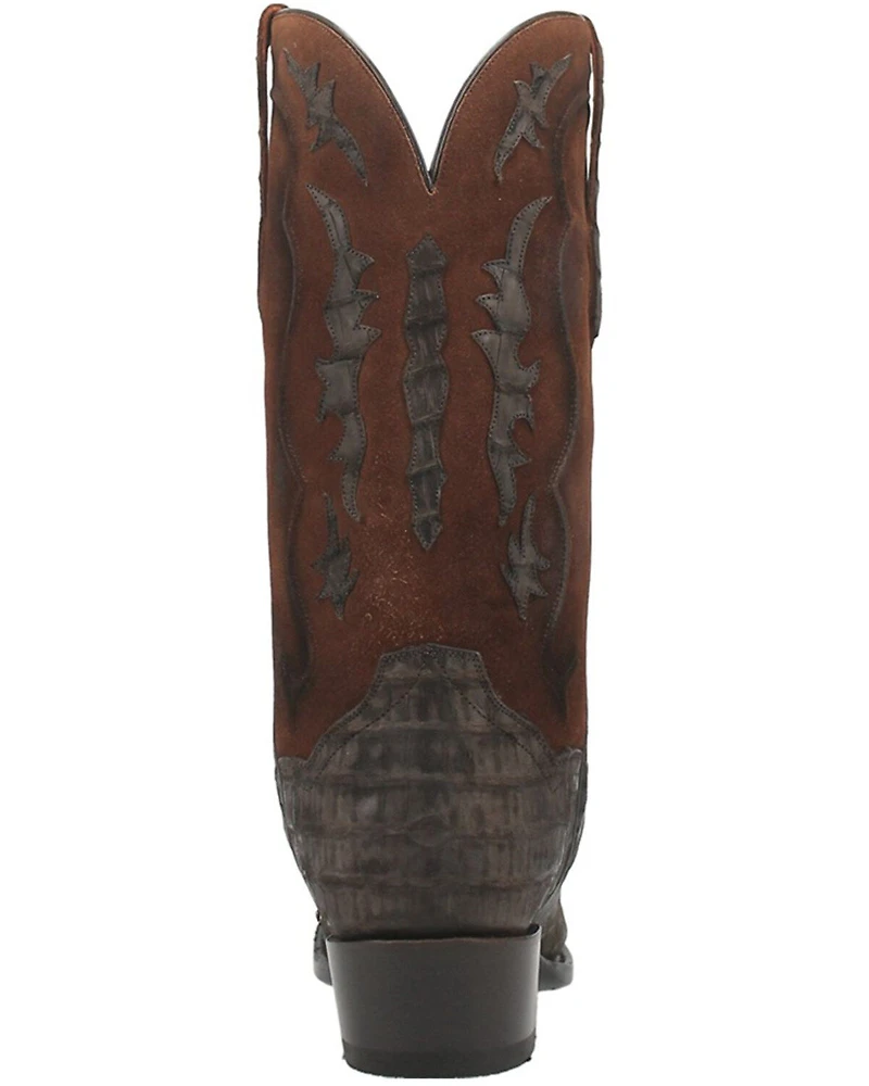 Dan Post Men's Socrates Exotic Caiman Tall Western Boots - Square Toe