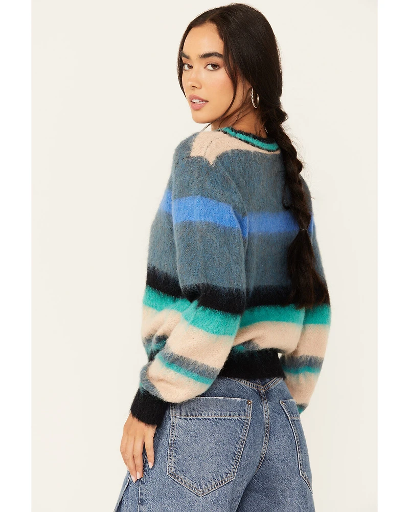 Molly Bracken Women's Striped Long Sleeve Sweater